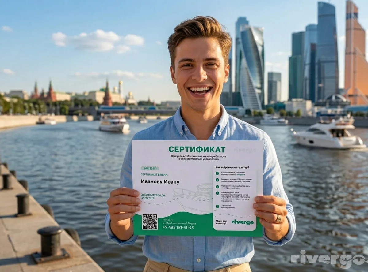 Сертификат на прогулку на катере — подарок с эмоциями